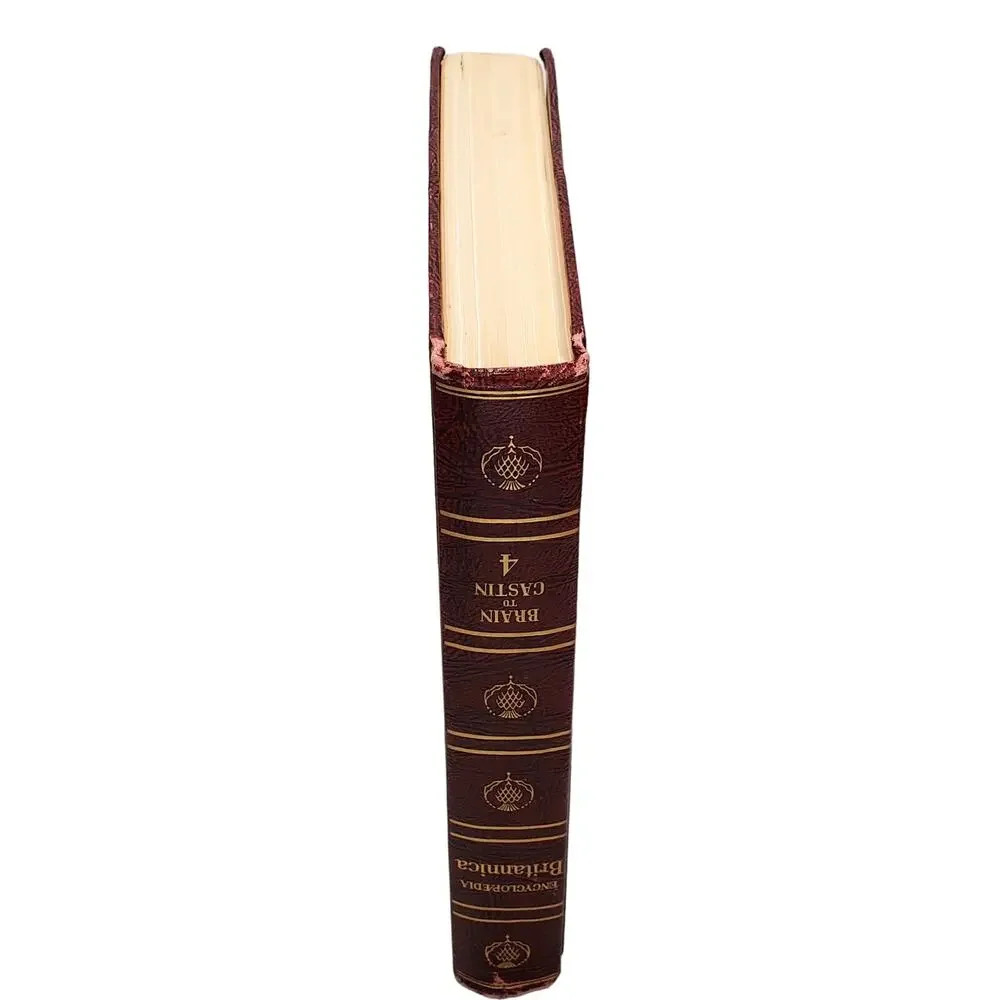 1959 Edition Encyclopedia Britannica Vtg HC Volume 4 BRAIN to CASTIN Educational